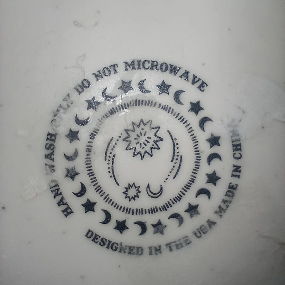 Stay Wild Moon Child Hamsa Hand Evil Eye Mystical 16 oz Coffee Mug EUC - Picture 4 of 4
